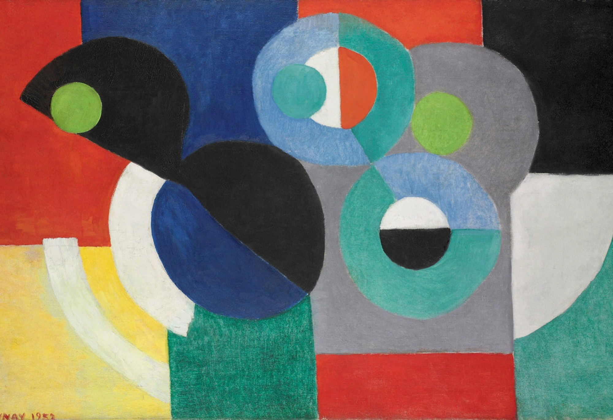 The rhythm of color, 1952, 194×105 cm by Sonia Delaunay: History