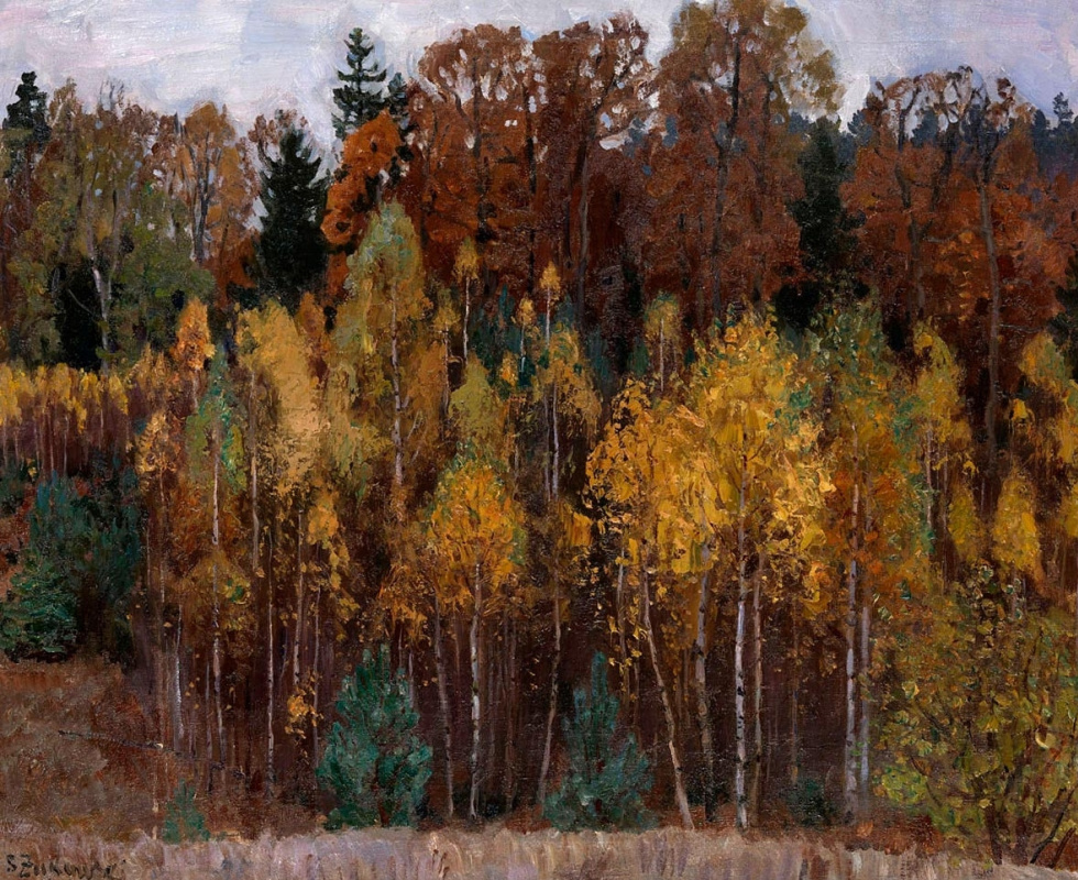 Stanislav Yulianovich Zhukovsky. Autumn landscape