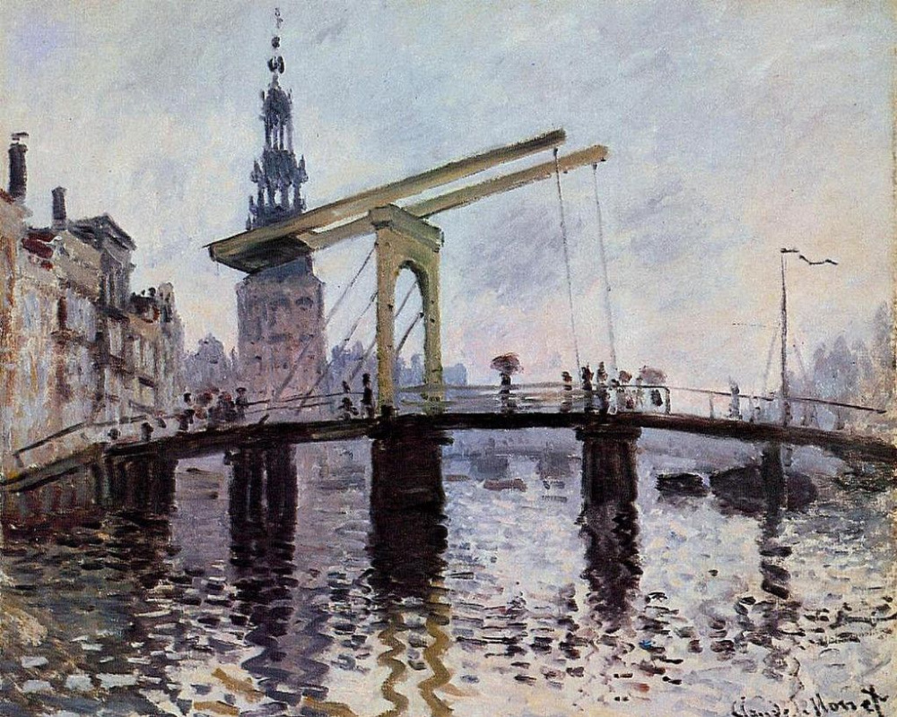 Claude Monet. The Bridge, Amsterdam
