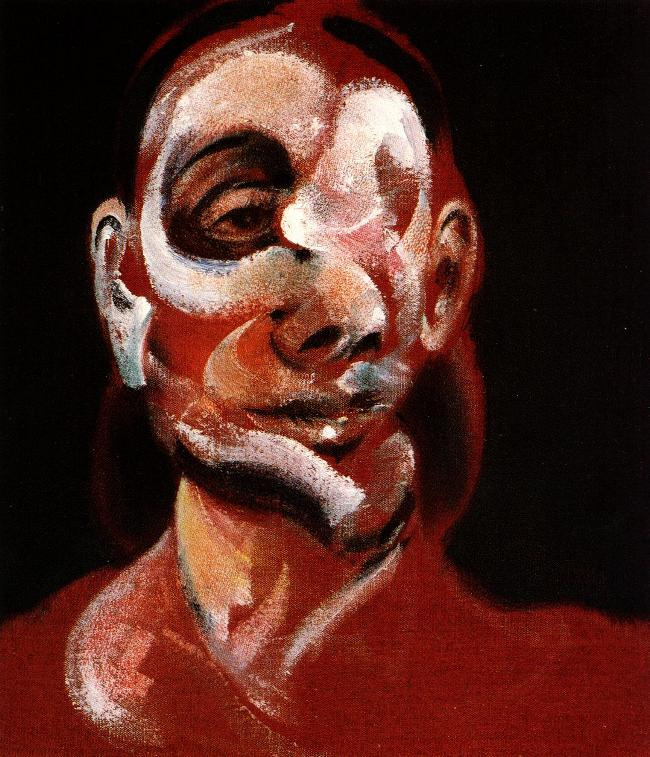 Francis Bacon. Three studies of Muriel Belcher (fragment)