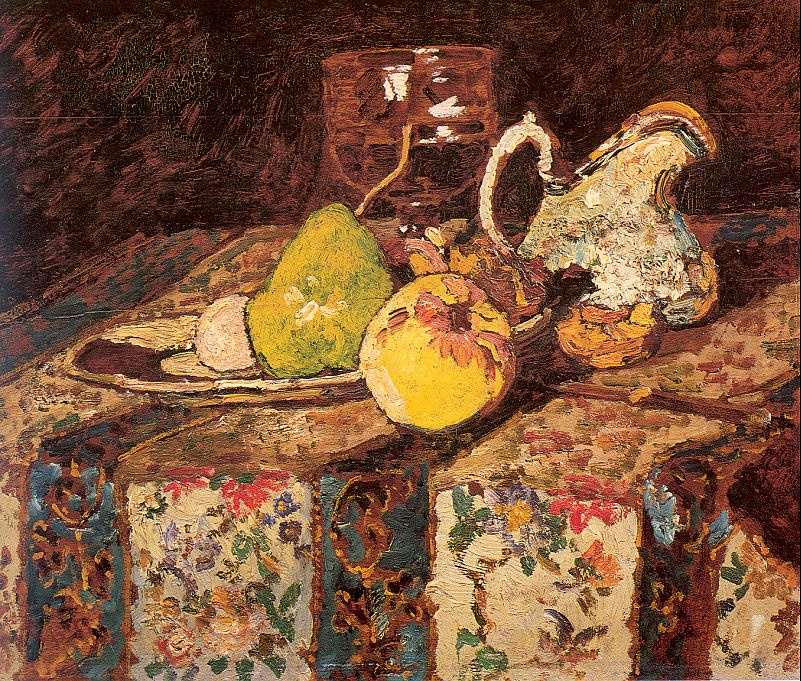 Adolf Josef Toma Monticelli. Still life with pear