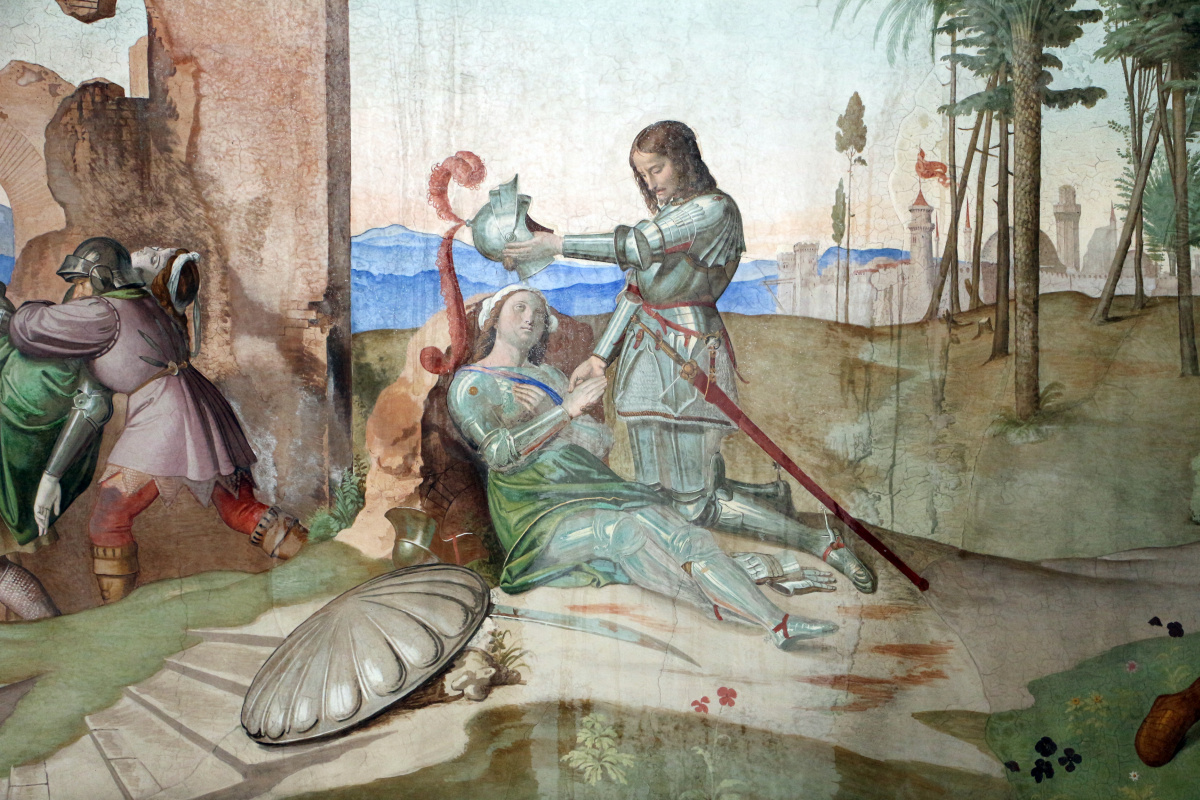 The frescoes of the villa Massimo, Tasso Hall: The Death of Clorinda
