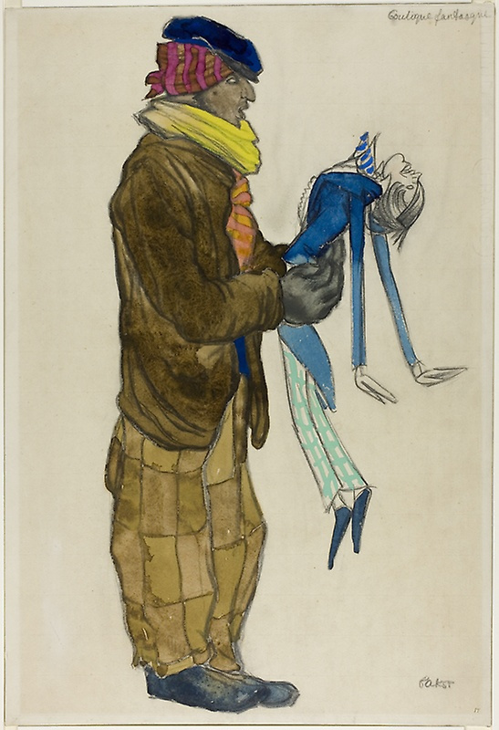 Lev (Leon) Bakst. Costume design for the ballet "tent of miracles"