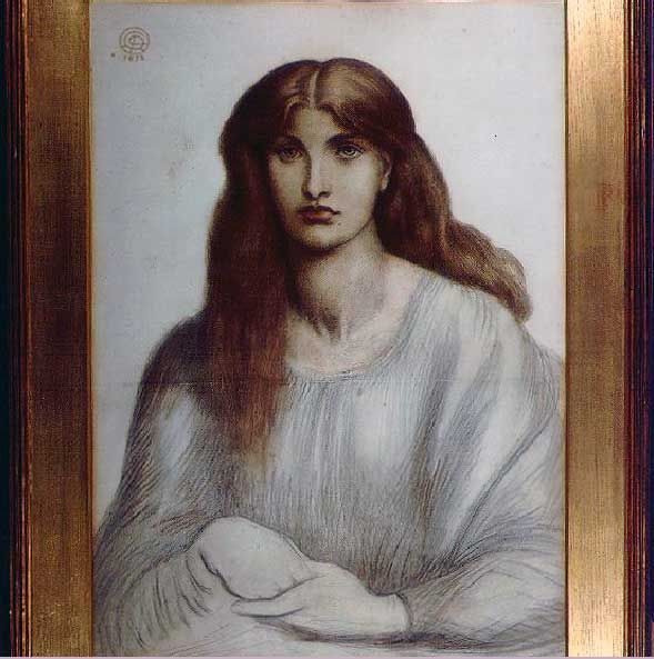 Dante Gabriel Rossetti. Portrait Of Alexa Wilding