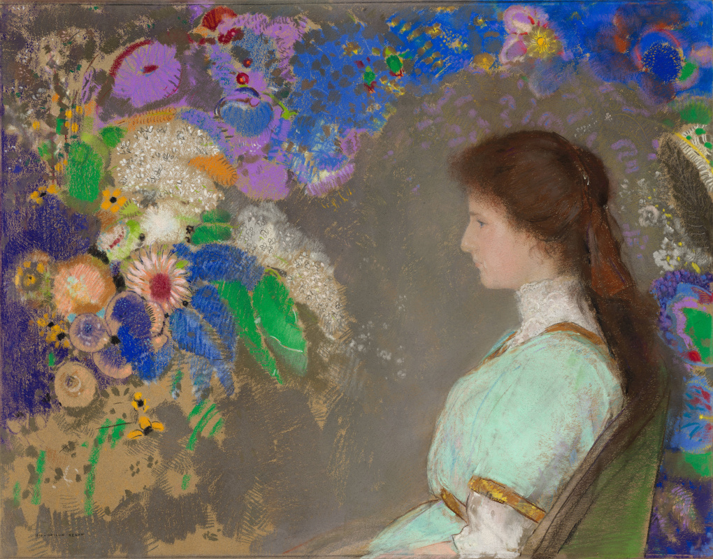 Odilon Redon. Portrait Of Violette Heymann