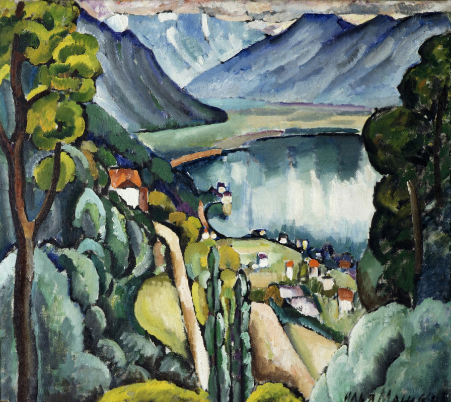 Ilya Mashkov. Lake Geneva. Glion