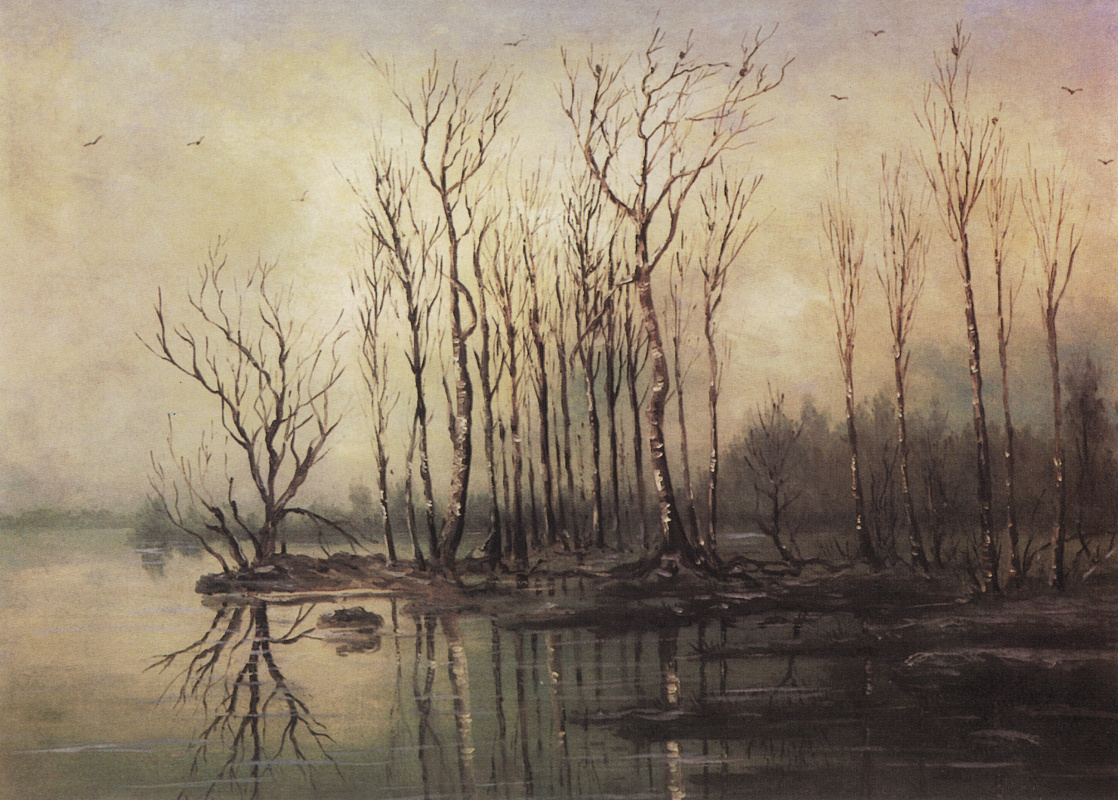 Alexey Savrasov. Early spring. Flood