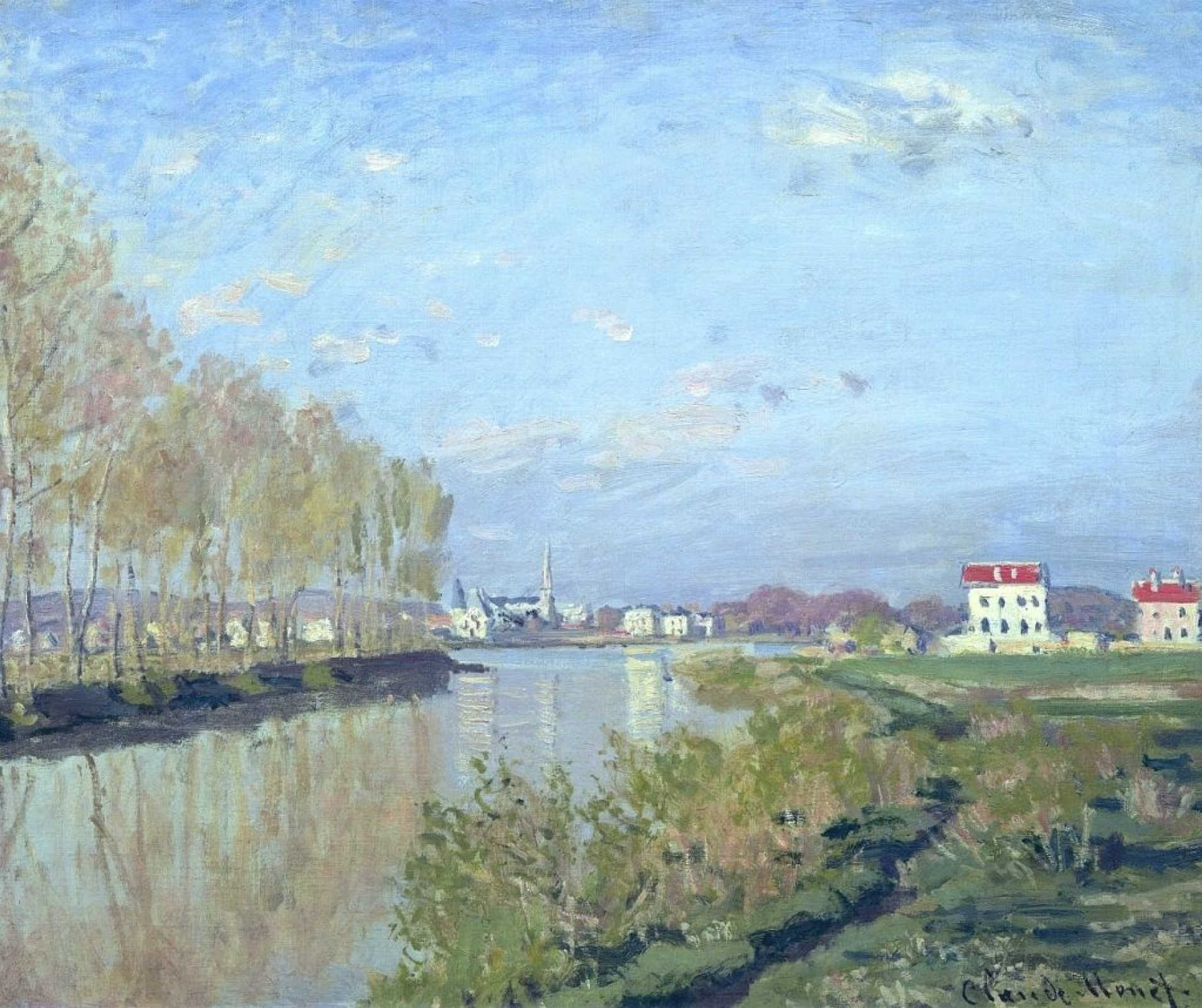 The Seine at Argenteuil 1872 by Claude Monet History Analysis