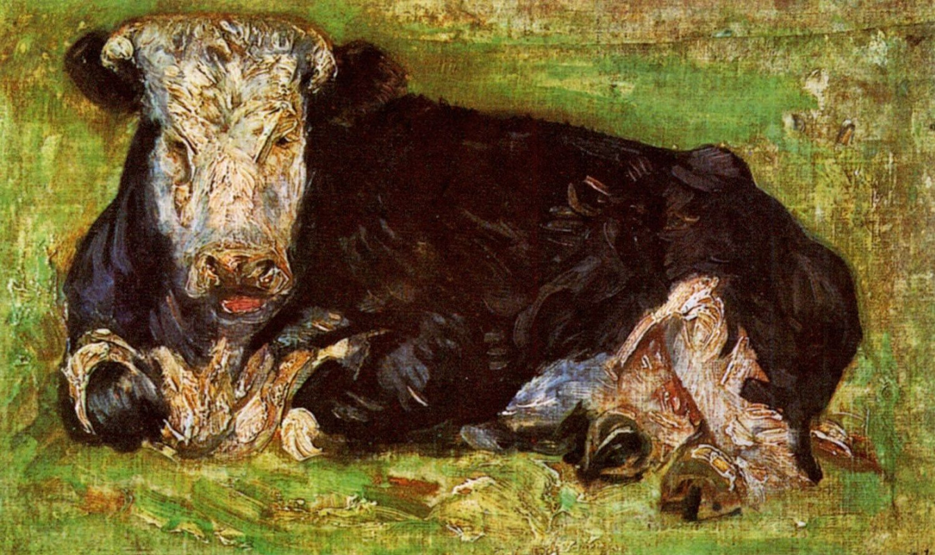 Vincent van Gogh. Lying cow