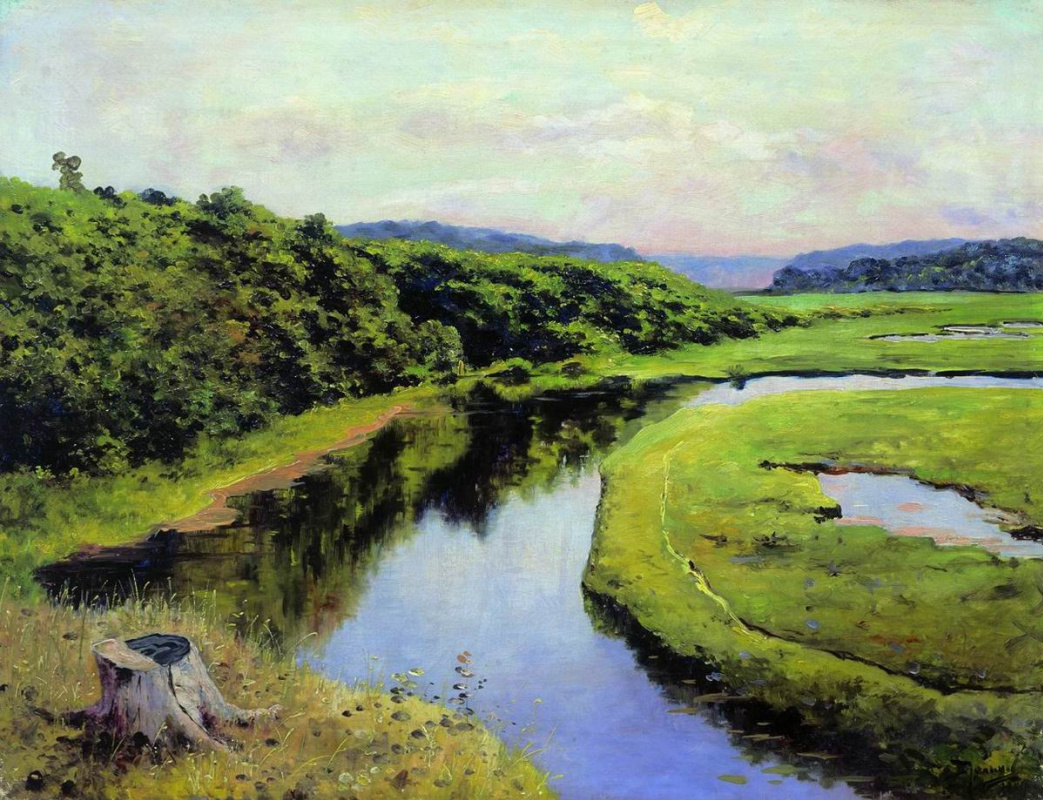 Vasily Polenov. The Klyazma River. Zhukovka