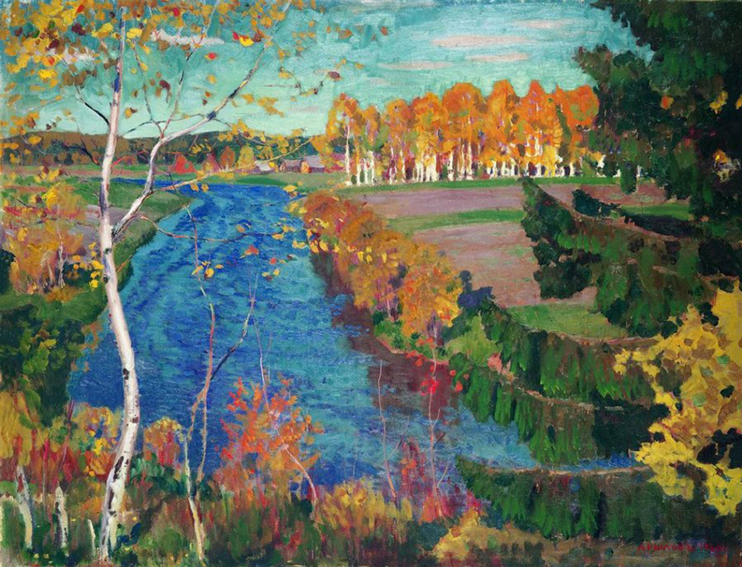 Arkady Alexandrovich Rylov. Autumn on the Tosna river