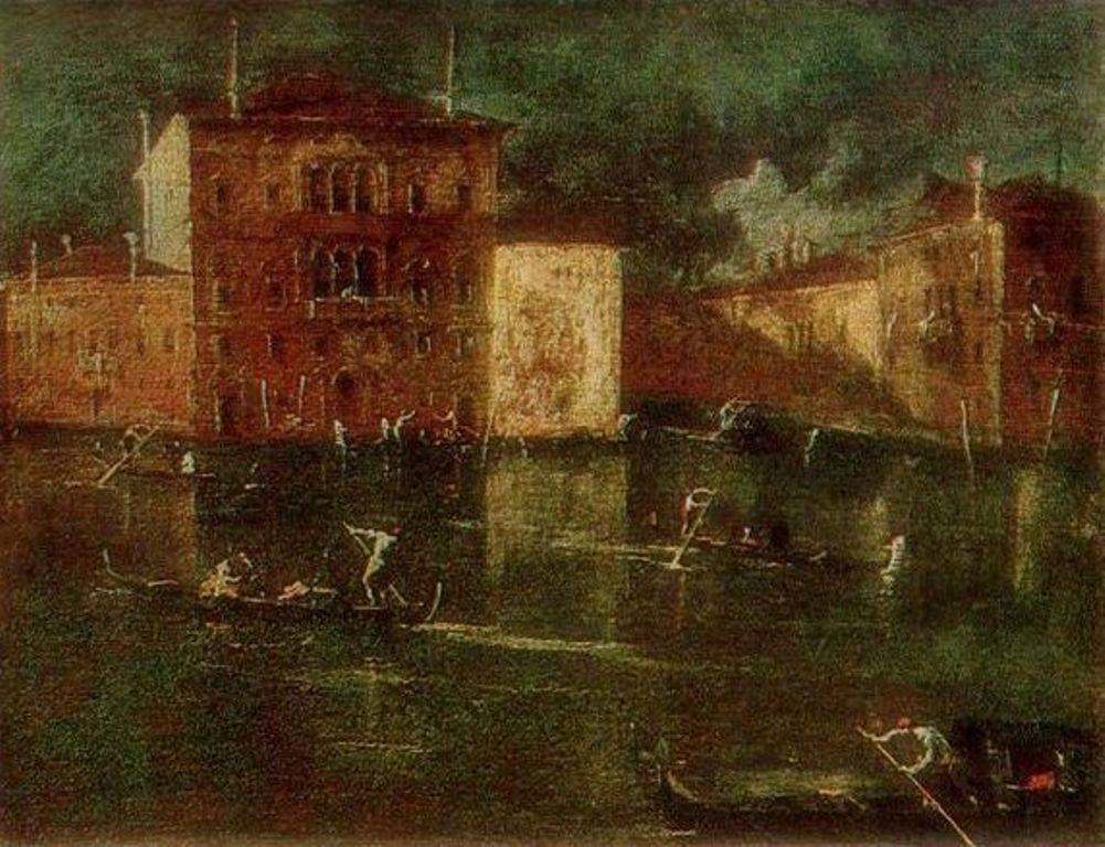 Francesco Guardi. Palazzo Balbi near the Grand Canal in Venice