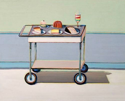 Wayne Thiebaud. Dessert menu