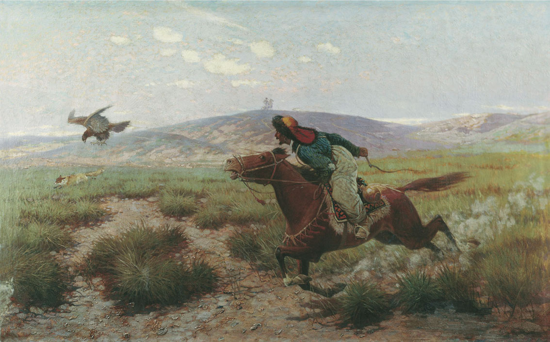 Evgheny Tikhmenev. Hunting with eagles.