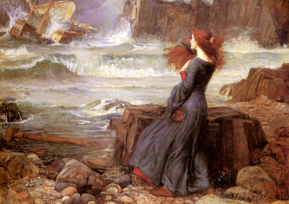 John William Waterhouse. Miranda and the tempest