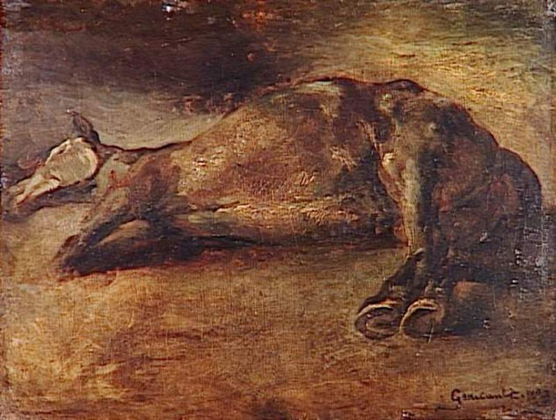 Théodore Géricault. Skizze eines toten Pferdes