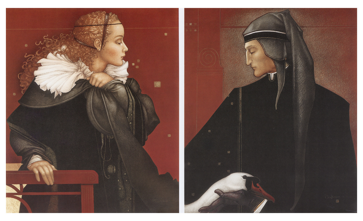Michael Parkes. Dante and Beatrice