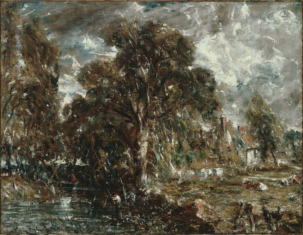 John Constable. On the river Stour, England