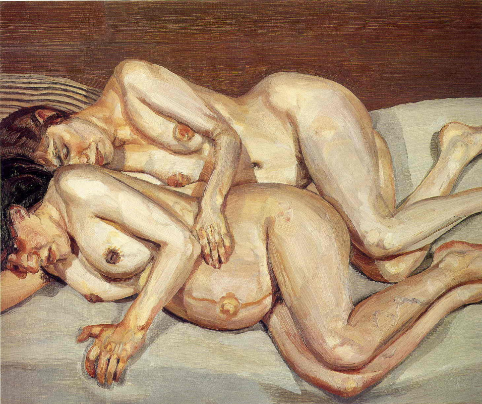 Lucien Freud. Annie and Alice