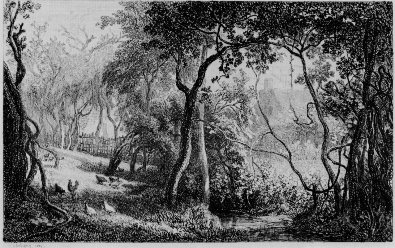 Charles-Francois Daubigny. Orchard in Valmondois