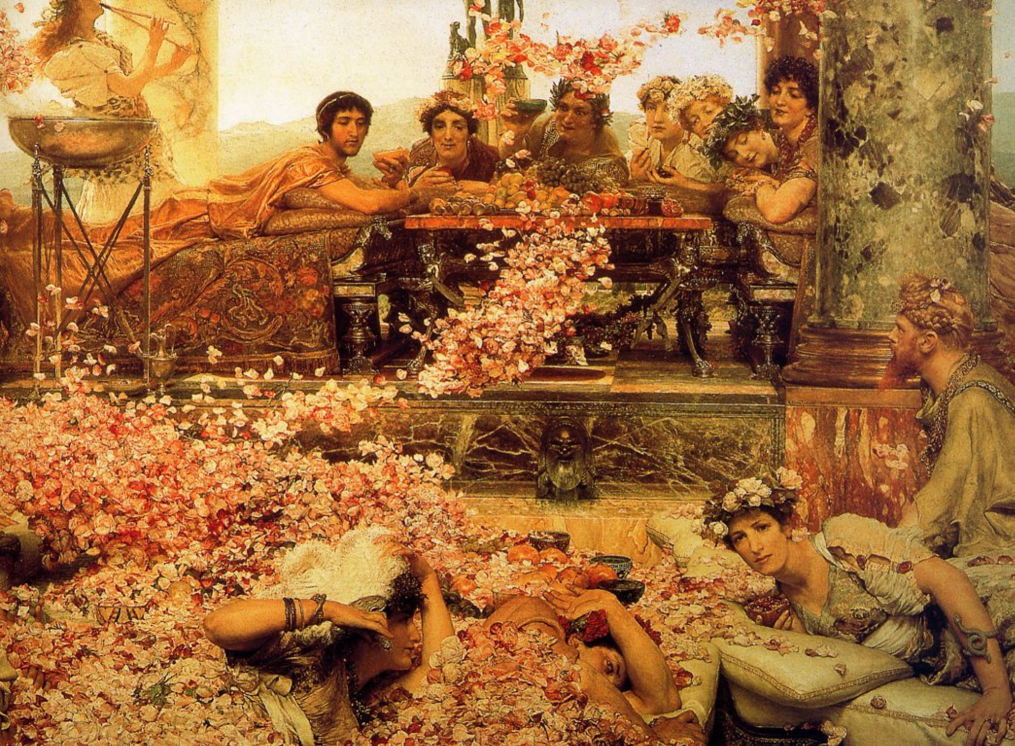 The Roses of Heliogabalus (detail), 1888 by Lawrence Alma-Tadema