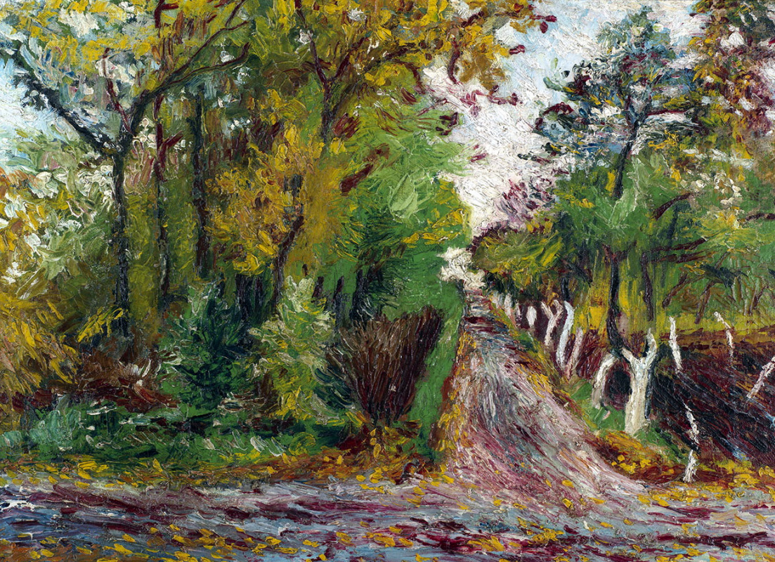 David Davidovich Burliuk. Road in the forest