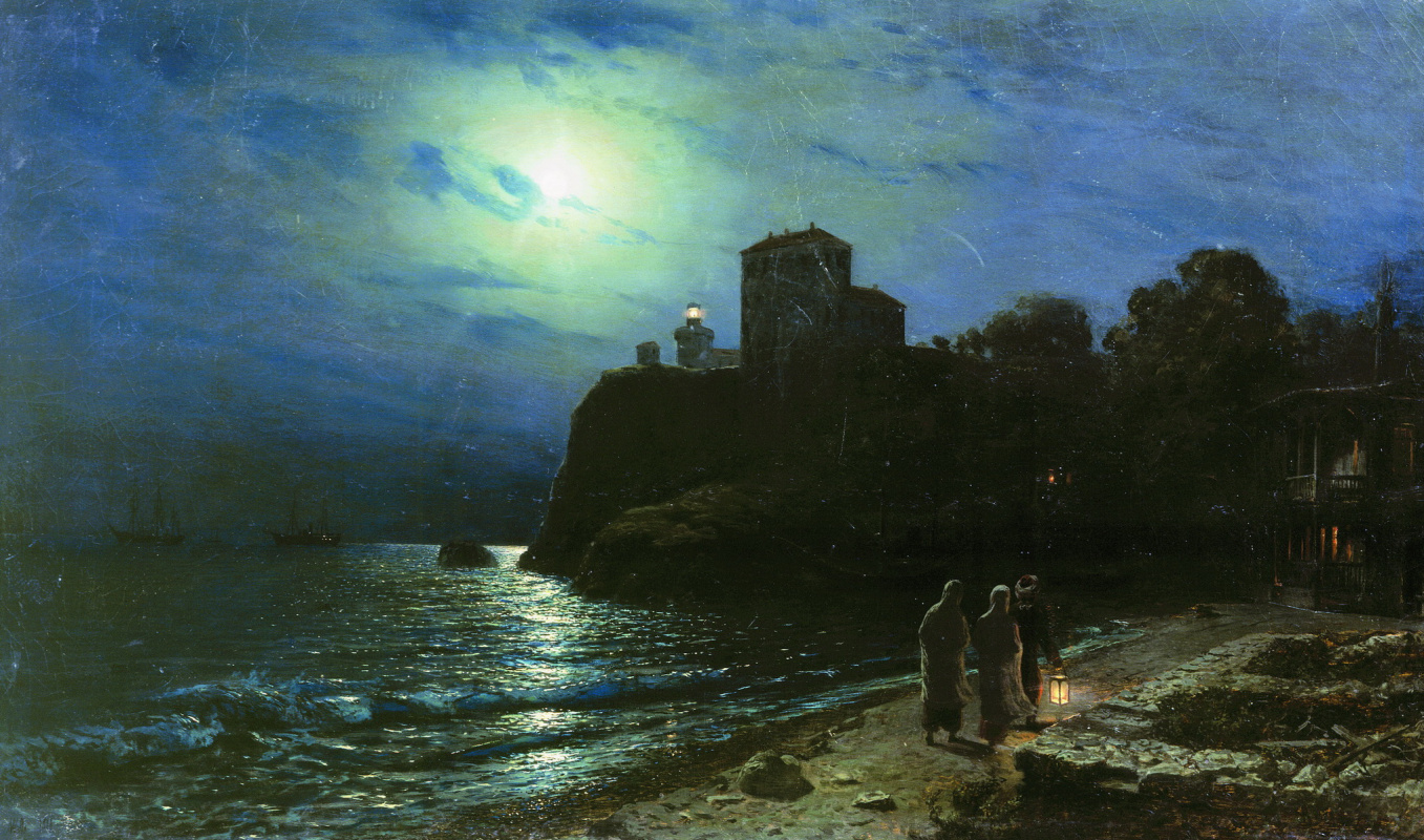 Lev Feliksovich Lagorio. Moonlit night at sea