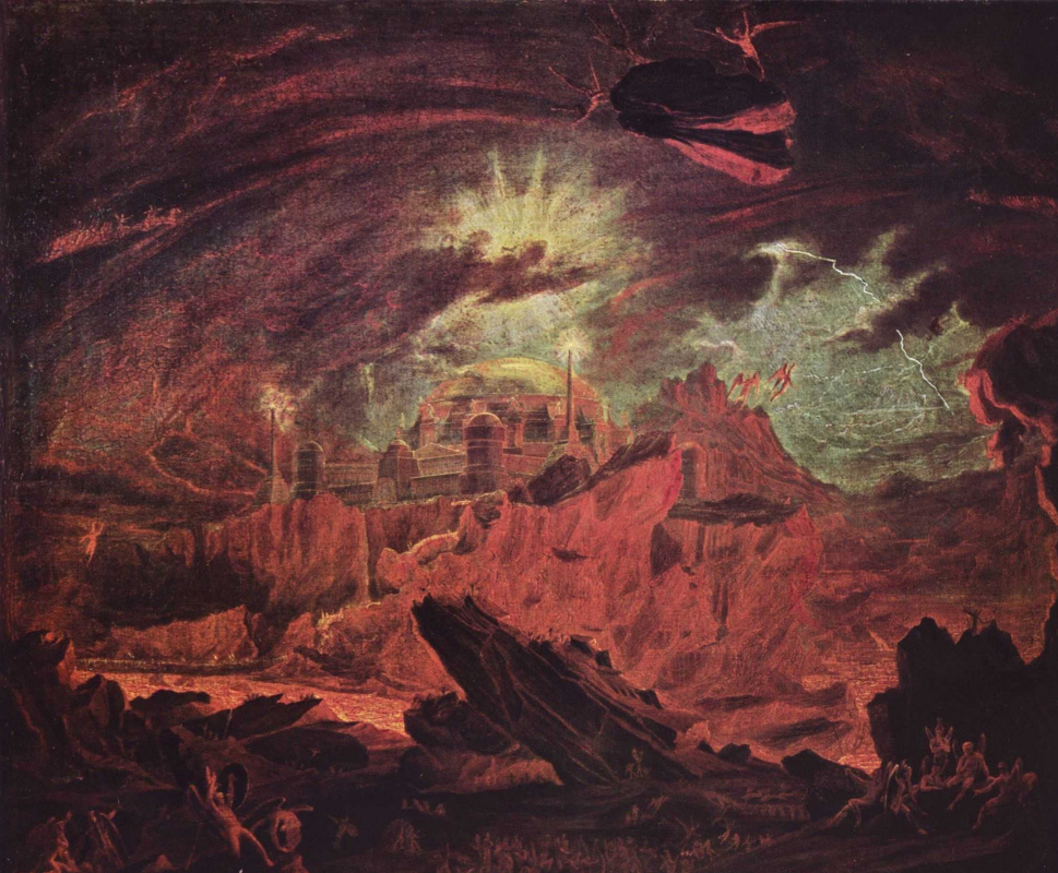 John Martin. Fallen angels in the underworld