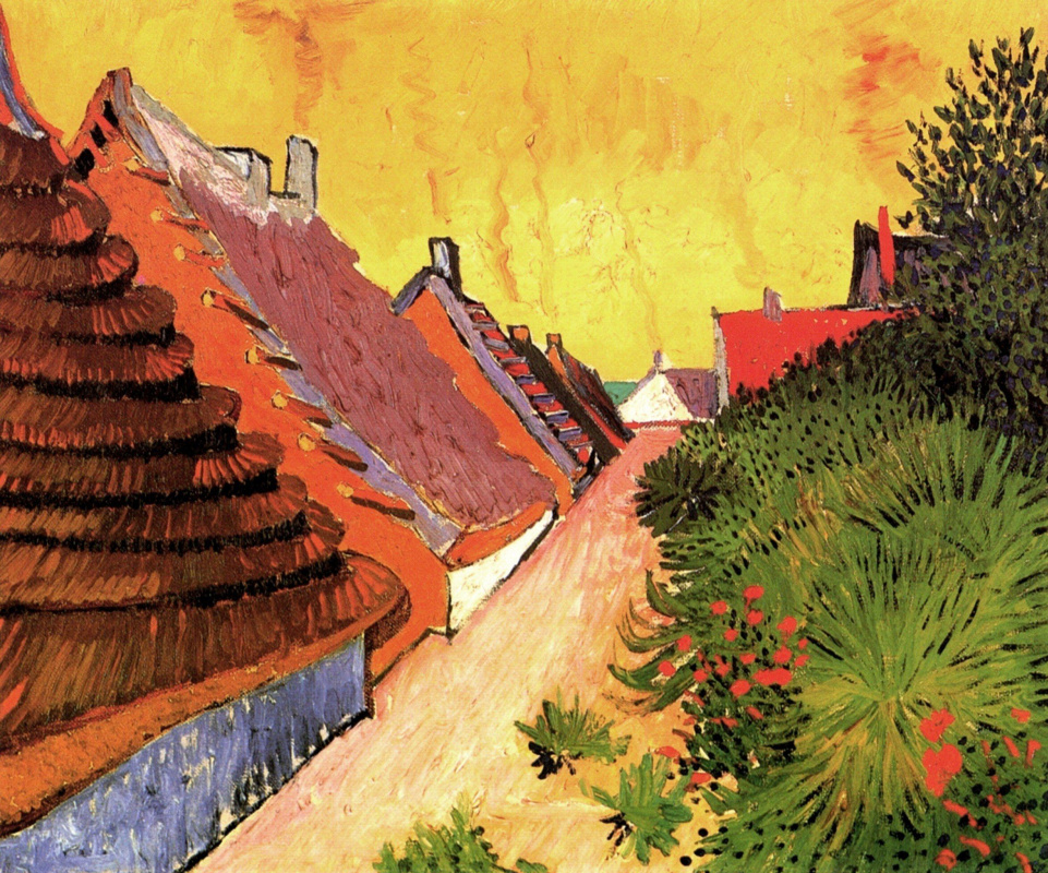 Vincent van Gogh. Street in Sainte Marie