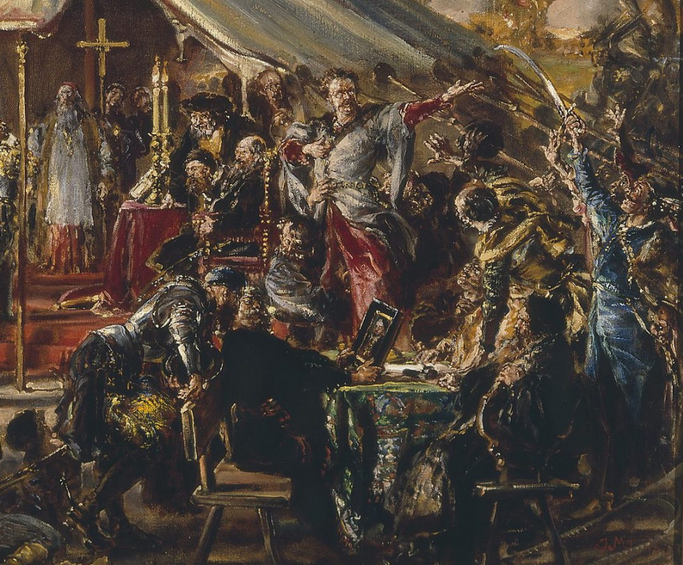 Jan Matejko. History of civilization in Poland. The Golden Freedom. Fragment