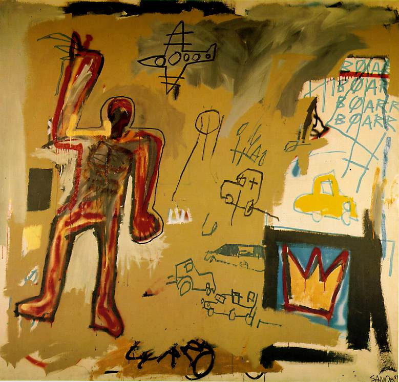 Jean-Michel Basquiat. The red man