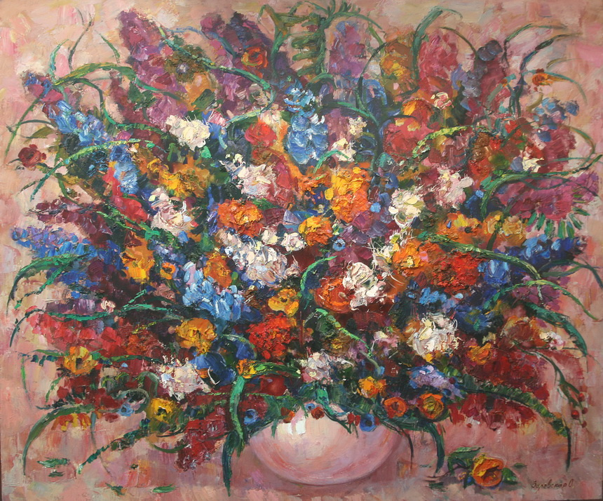 Oksana Viktorovna Zalevskaya. Large bouquet