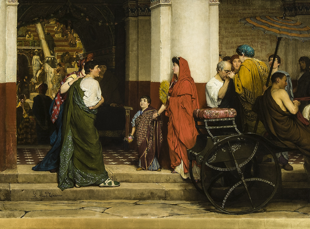 Lawrence Alma-Tadema. Entrance of the theater