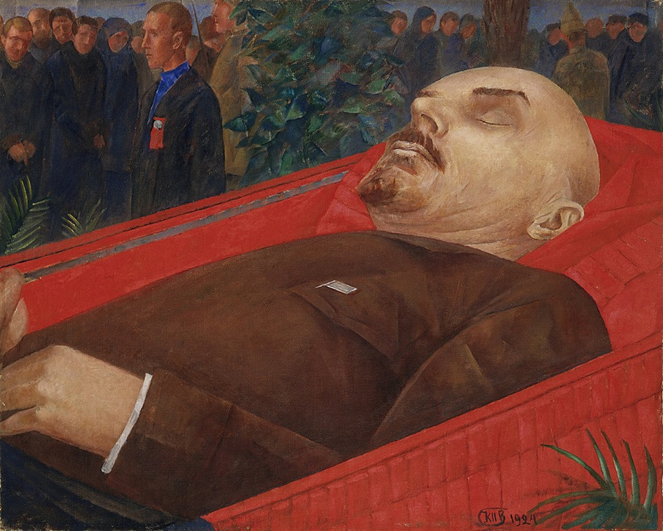 Kuzma Sergeevich Petrov-Vodkin. 列宁在棺材里