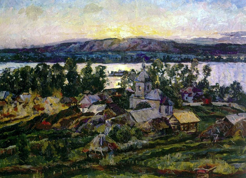 Aristarkh Lentulov. Sunset on the Volga