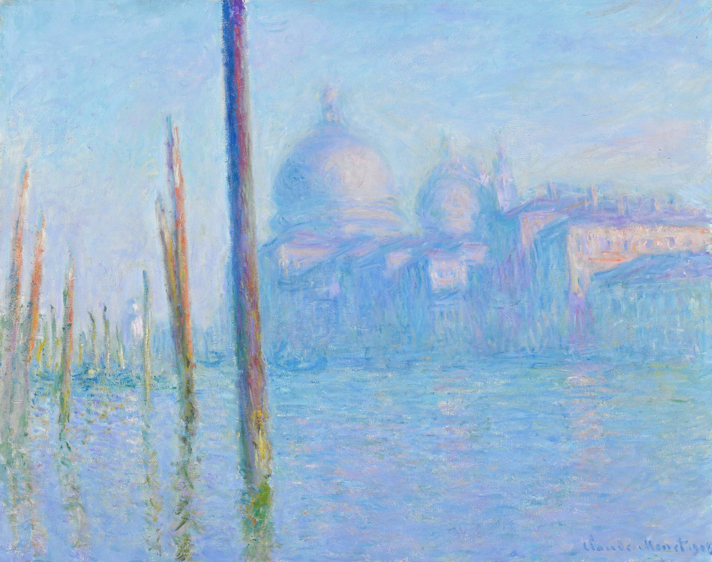 Claude Monet. The Grand canal in Venice and the Cathedral of Santa Maria della Salute