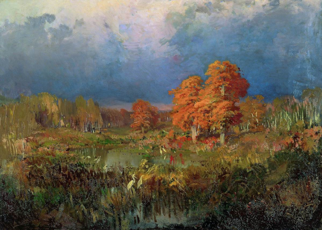 Fedor Vasilyev. Swamp in the forest. Autumn