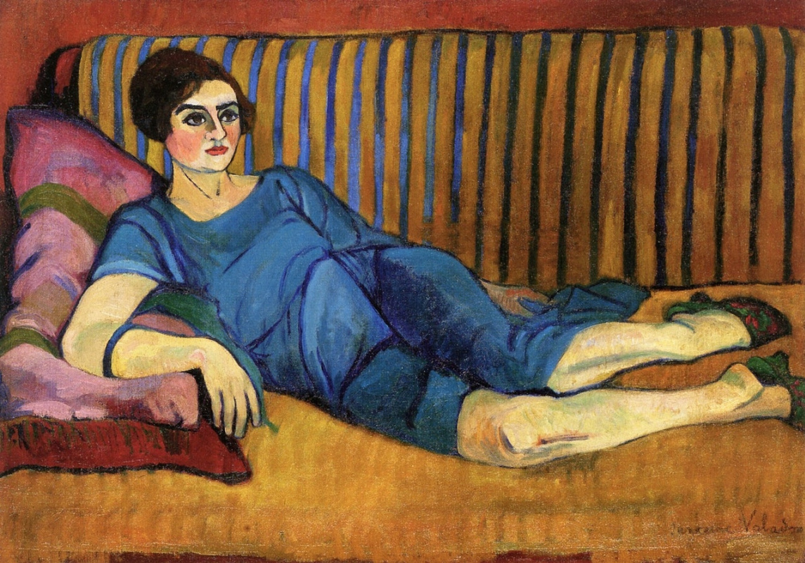 Suzanne Valadon. Femme allongée sur le canapé. 1917-1918