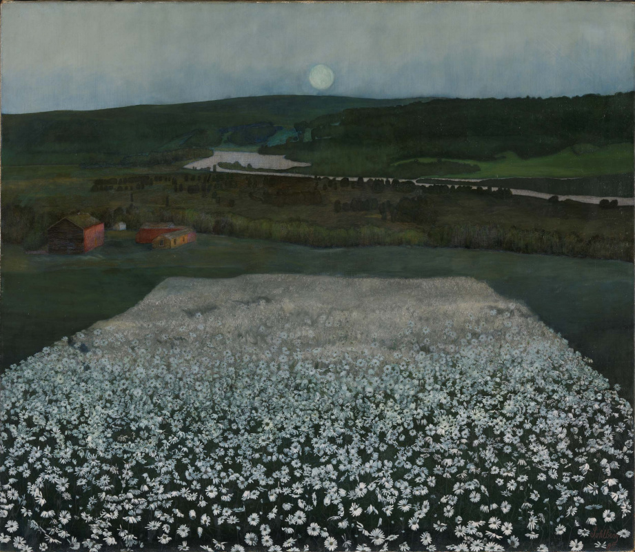Harald Oskar Sohlberg. Flower Meadow in the North
