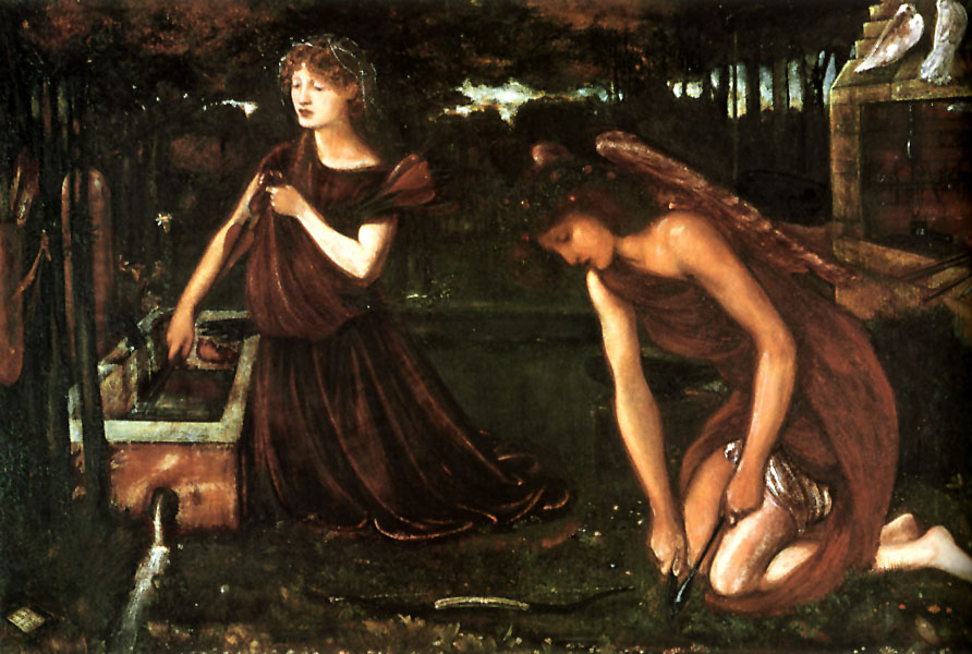 Edward Coley Burne-Jones. Cupid's Forge