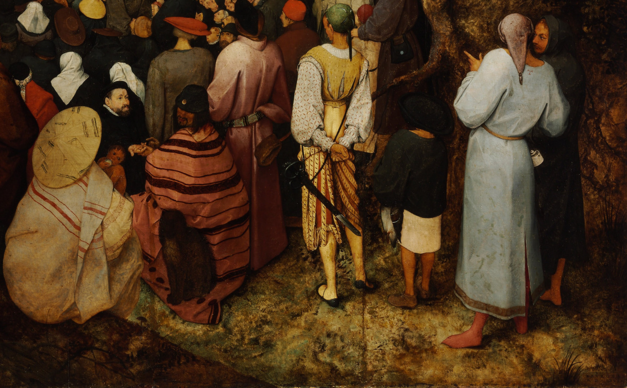 Peter Brueghel the Younger. Sermon of St. John the Baptist. Fragment 3. Peasants