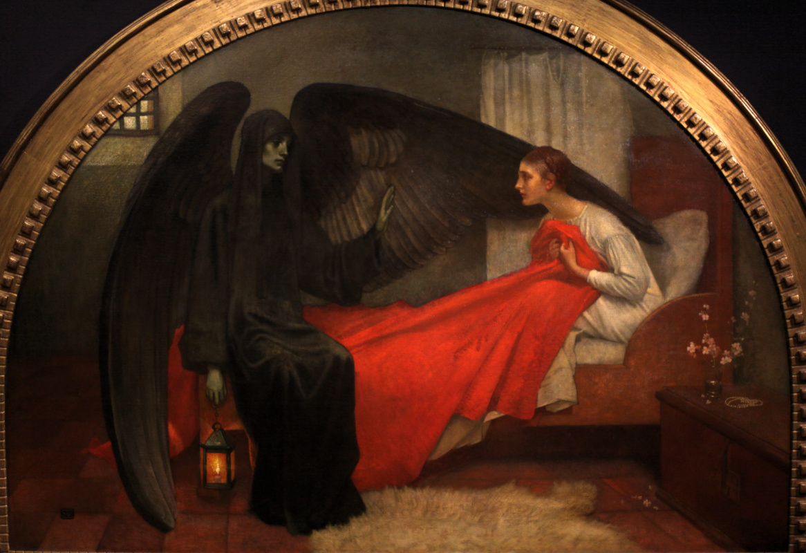 Marianne Stokes (Preindlesberger). Death and the maiden