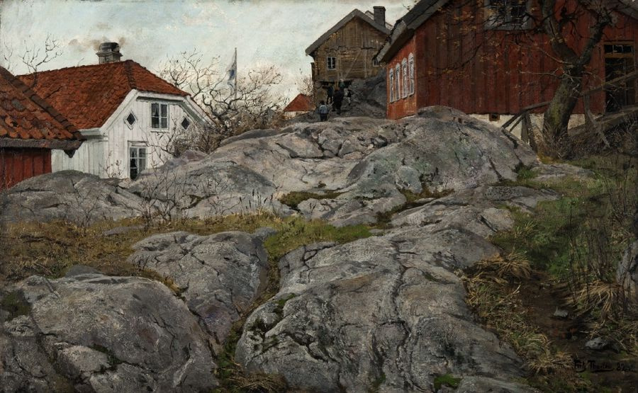 Frits Thaulow. The Island Of Kragero (Cliffs)