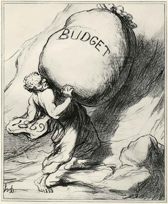 Honore Daumier. Eternal burden
