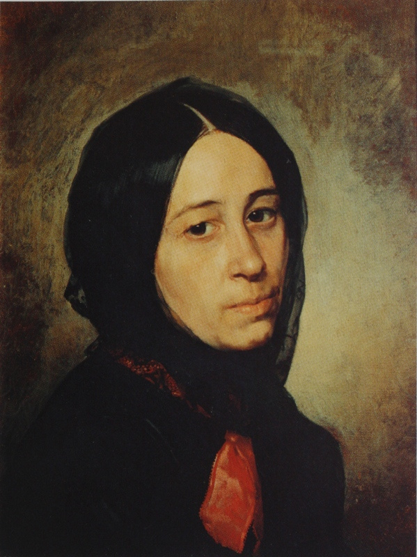 Nikolai Vasilyevich Nevrev. Portrait of M. I. Tretyakova Circa 1860