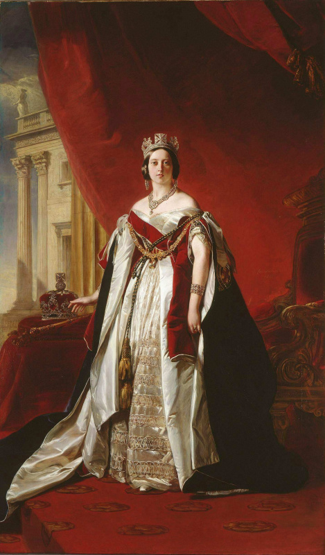 Franz Xaver Winterhalter. The portrait of Queen Victoria