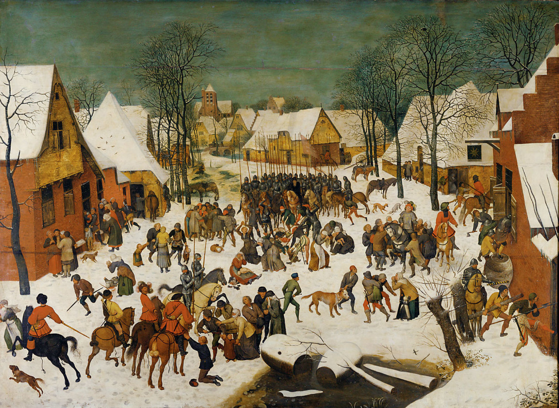 Peter Brueghel the Younger. Winter landscape with the massacre of the innocents