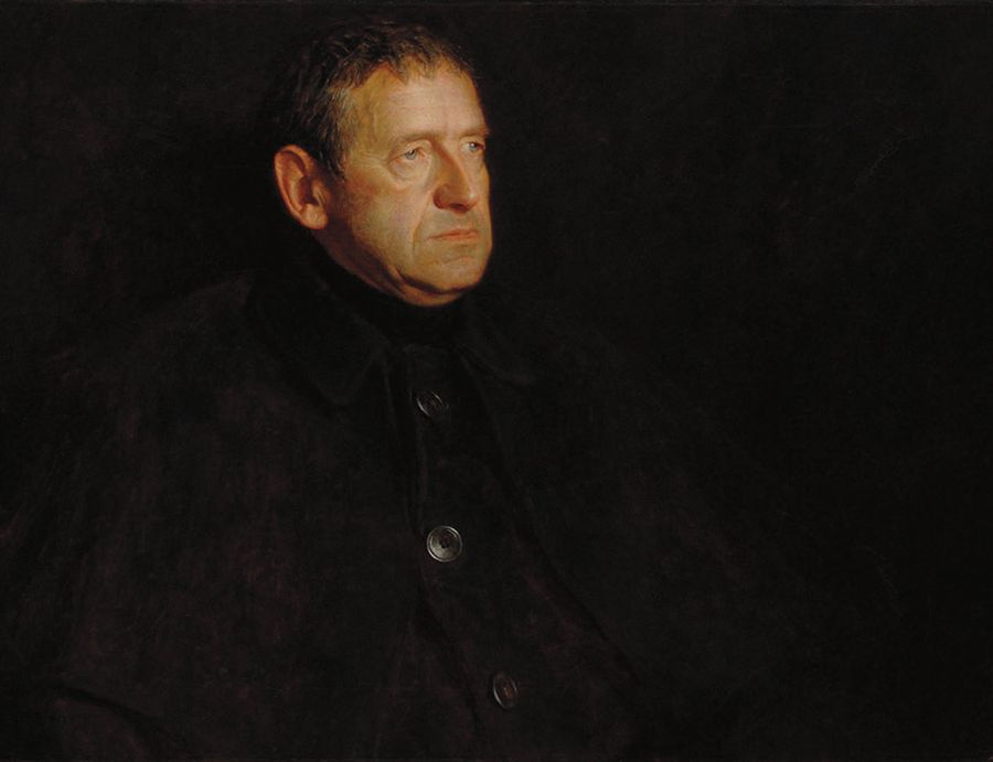 Jamie Wyeth. Portrait of the artist's father, Andrew Wyeth