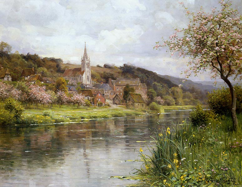 Louis Aston Knight. Along The Seine