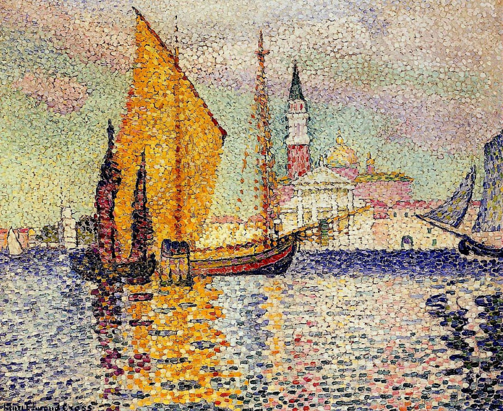 Henri Edmond Cross. Cathedral of San Giorgio Maggiore in Venice